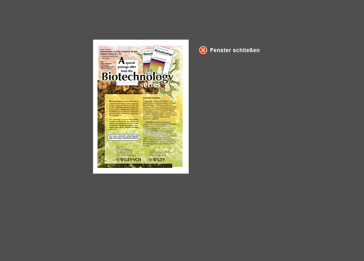 Gro&szlig;e Abbildung Anzeige "Biotechnology series - Band 8a + 8b"