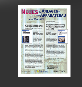 Gr&ouml;&szlig;ere Abbildung Anzeige "Neues zu Anlagen- und Apparatebau"