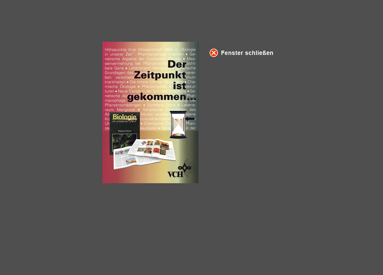 Gro&szlig;e Abbildung Flyer "Biologie in unserer Zeit" 1995