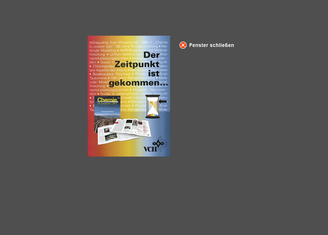 Gro&szlig;e Abbildung Flyer "Chemie in unserer Zeit" 1995