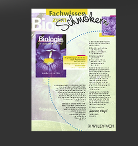 Gr&ouml;&szlig;ere Abbildung Flyer "Biologie in unserer Zeit" 1999