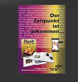 Gr&ouml;&szlig;ere Abbildung Flyer "Physik in unserer Zeit" 1995