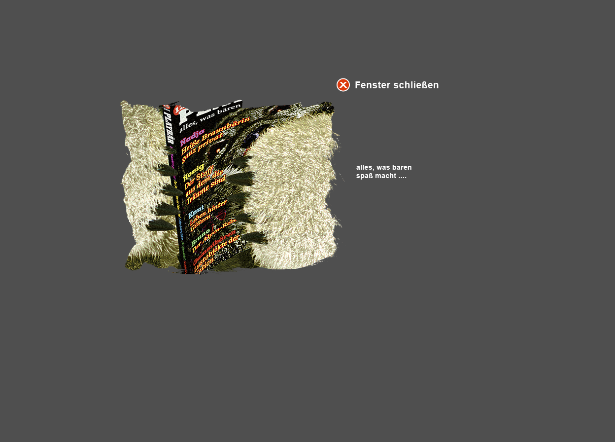 Gro&szlig;e Abbildung Ausschnitt Digital-Montage "Aklimatisierung: Titelblatt PLAYB&Auml;R"