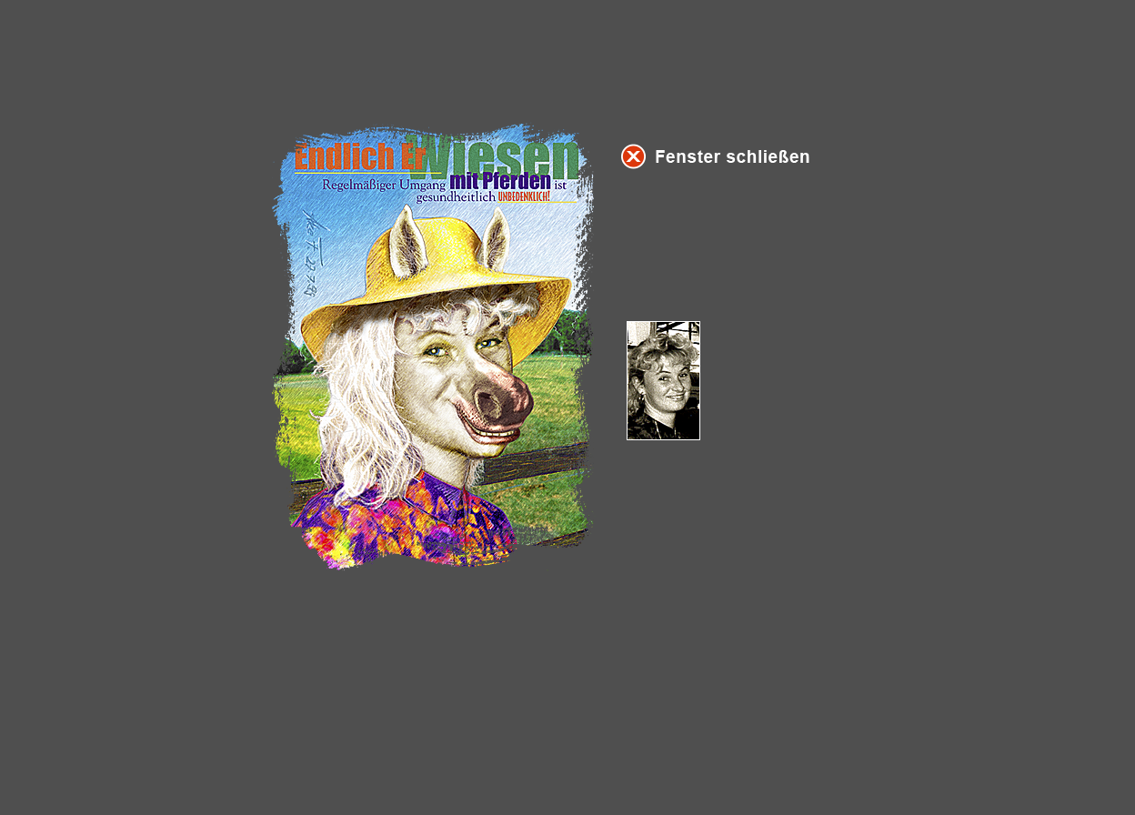 Gro&szlig;e Abbildung Digital-Montage "Endlich ErWiesen" und kleine Abbildung der zugrunde liegenden Foto-Vorlage