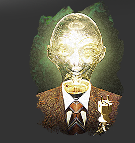 Gr&ouml;&szlig;ere Abbildung Digital-Montage "Freidenker"