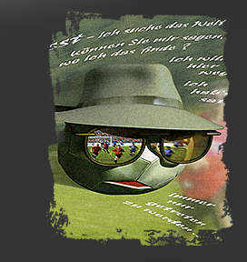 Gr&ouml;&szlig;ere Abbildung Ausschnitt Digital-Montage "Fu&szlig;-Ball"