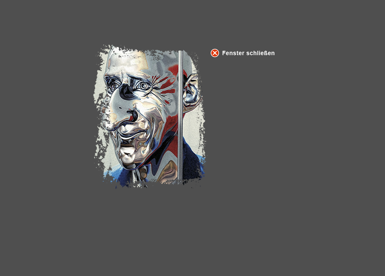 Gro&szlig;e Abbildung vergr&ouml;&szlig;erter Ausschnitt Digital-Montage "Der L&uuml;gner - Chrom"