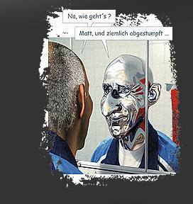 Gr&ouml;&szlig;ere Abbildung Digital-Montage "Der L&uuml;gner - Chrom"