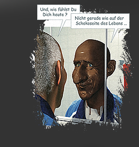 Gr&ouml;&szlig;ere Abbildung Digital-Montage "Der L&uuml;gner - Schokolade"