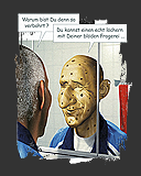 Abbildung Digital-Montage "Der L&uuml;gner - Verbohrtes Holz"