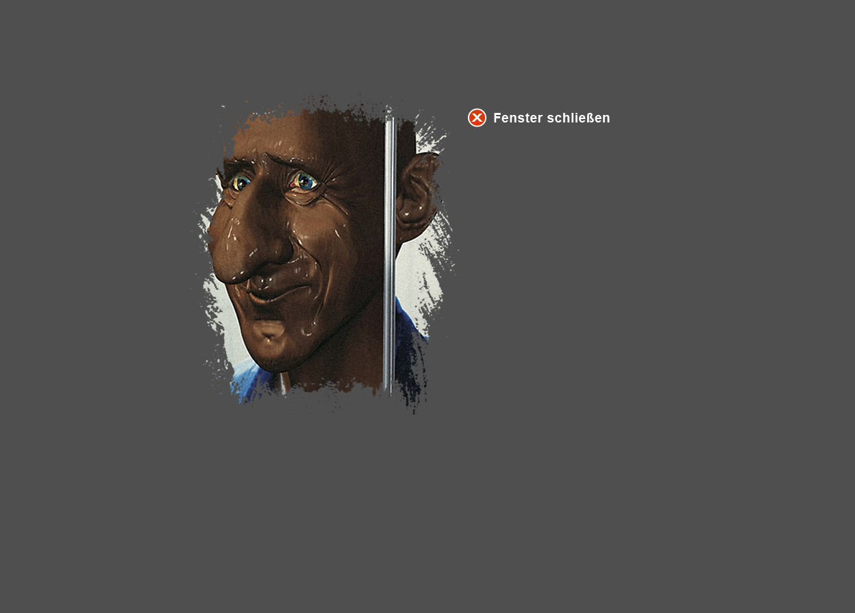 Gro&szlig;e Abbildung vergr&ouml;&szlig;erter Ausschnitt Digital-Montage "Der L&uuml;gner - Schokolade"