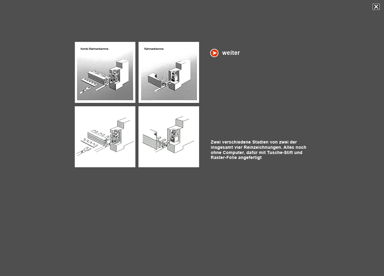Gro&szlig;e Abbildung Reinzeichnung "Klemmen"