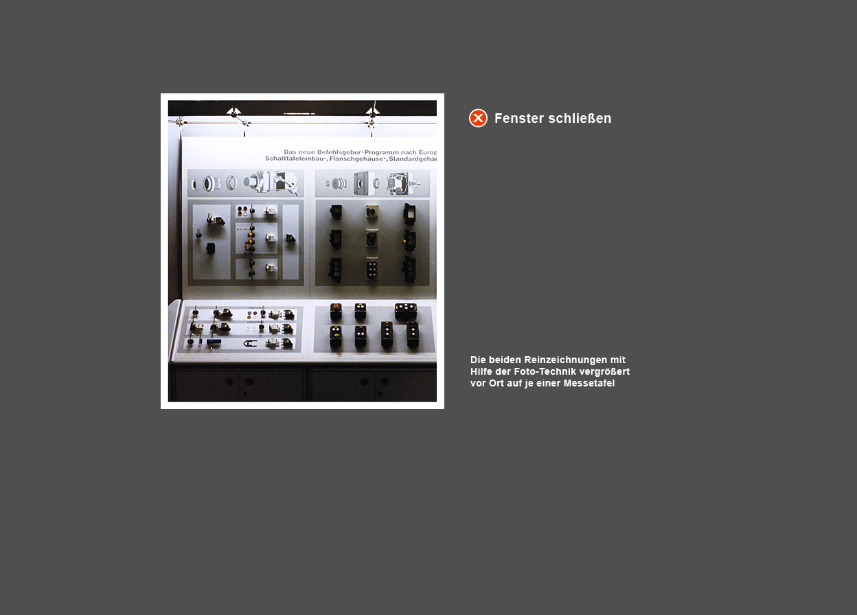 Gro&szlig;e Abbildung Messetafel "Schalttafel-Stecksystem-Elemente"