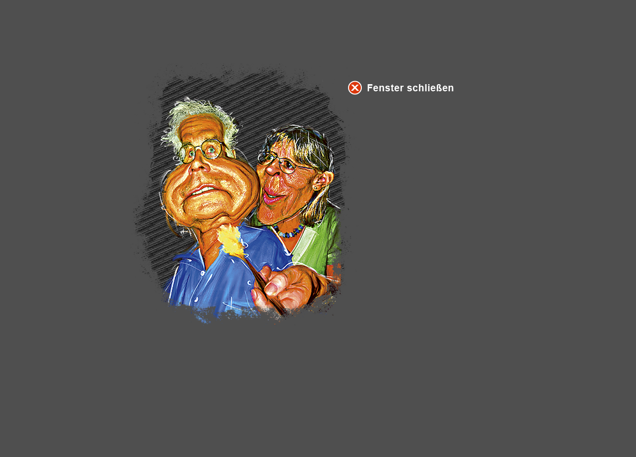 Gro&szlig;e Abbildung E-Malerei Karikatur "Albtraum"