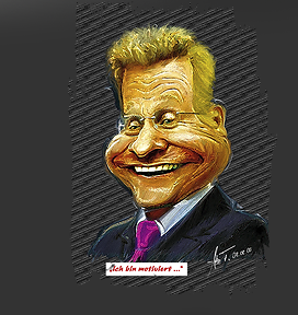 Gr&ouml;&szlig;ere Abbildung E-Malerei Karikatur "Guido"