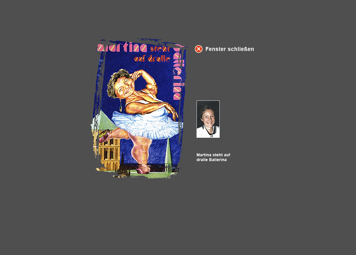 Gro&szlig;e Abbildung Mischtechnik-Bild "Dralle Ballerina" und kleine Abbildung vom zugrunde liegenden Original-Foto