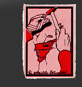 Gr&ouml;&szlig;ere Abbildung Linolschnitt "Erbauliches Weihnachtsfest"