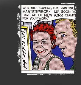 Gr&ouml;&szlig;ere Abbildung Mischtechnik-Bild "Koi Lichtenstoi"