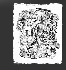 Gr&ouml;&szlig;ere Abbildung Mischtechnik-Bild "Momo - Zeit sparen"