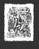 Abbildung Mischtechnik-Bild "Momo - Zuh&ouml;ren"