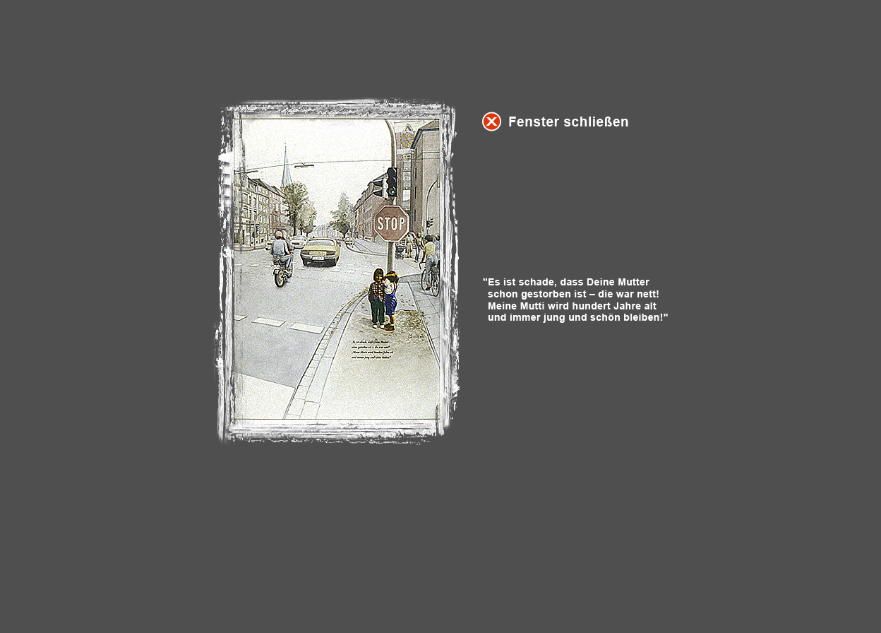 Gro&szlig;e Abbildung Aquarell "Nachbarskinder - Mutti"