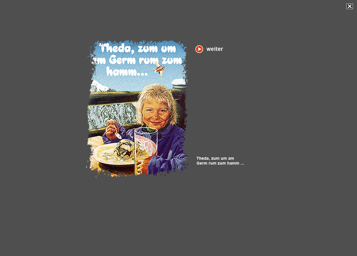 Gro&szlig;e Abbildung Mischtechnik-Bild "Theda, zum um am Germ rum zum hamm ..."