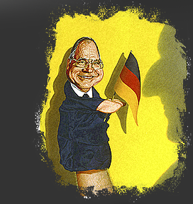 Gr&ouml;&szlig;ere Abbildung &Ouml;l-Bild "Puppen-Kanzler"