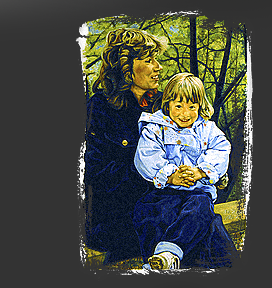 Gr&ouml;&szlig;ere Abbildung &Ouml;l-Bild "Wandertag"