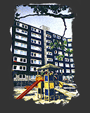 Abbildung &Ouml;l-Bild "Spielplatz"