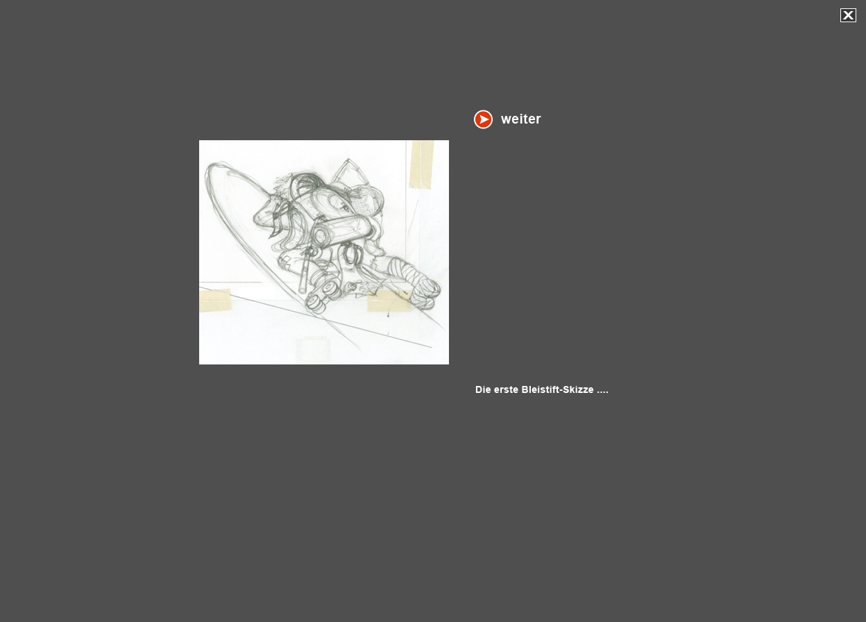 Abbildung erste Bleistift-Skizze f&uuml;r den ausgepowerten Urlaubs-Studenten