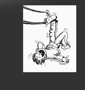 Gr&ouml;&szlig;ere Abbildung Tusche-Zeichnung "Lachender Junge"