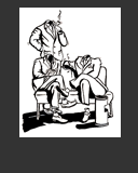 Abbildung Tusche-Zeichnung "Anz&uuml;ge ohne Inhalt"