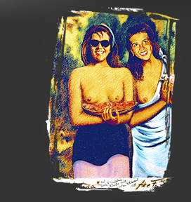 Gr&ouml;&szlig;ere Abbildung Wachskreide-Zeichnung "Ada Vahina"