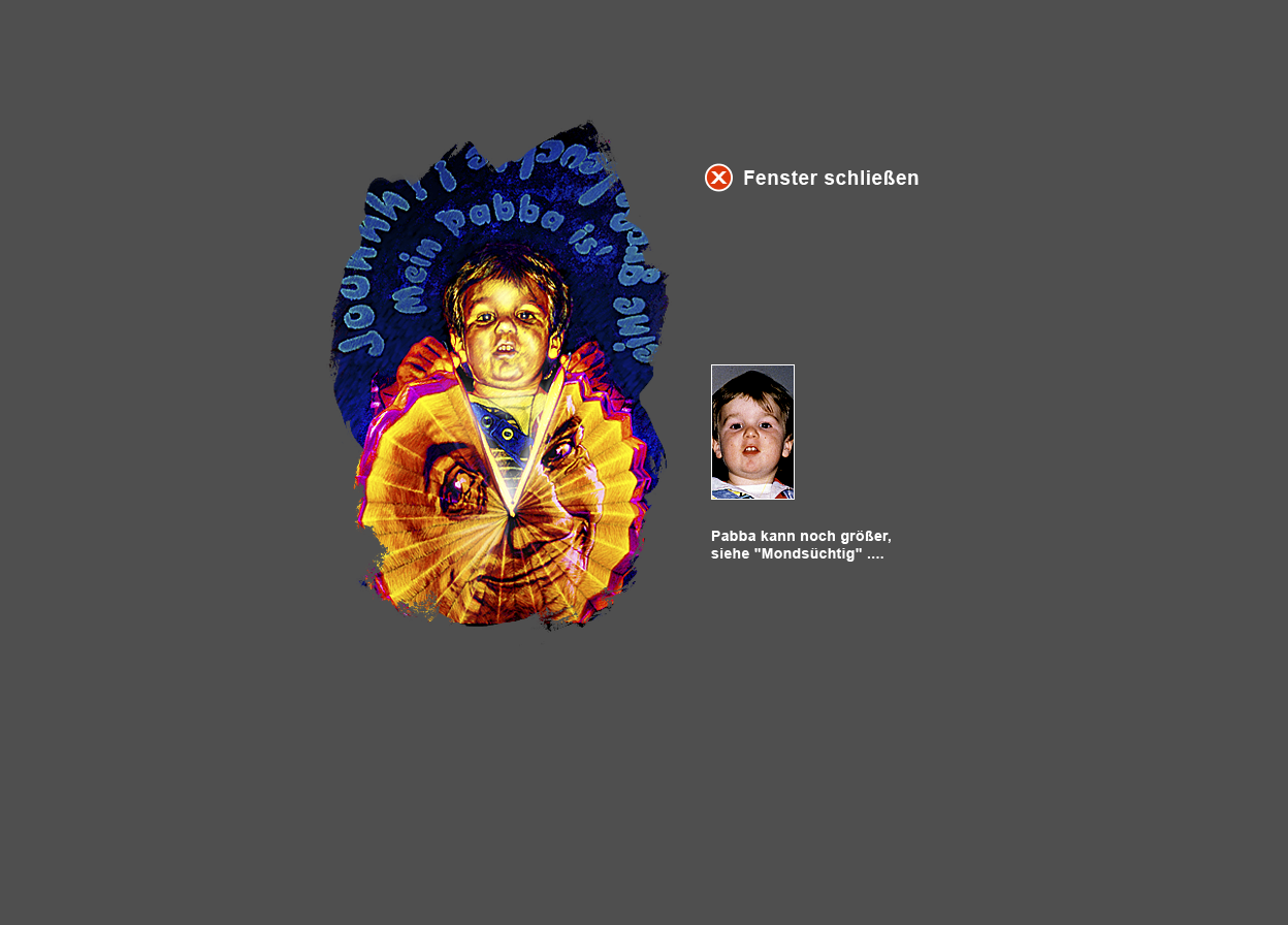 Gro&szlig;e Abbildung Wachskreide-Zeichnung "Gro&szlig;e Leuchte" und kleine Abbildung vom zugrunde liegenden Original-Foto